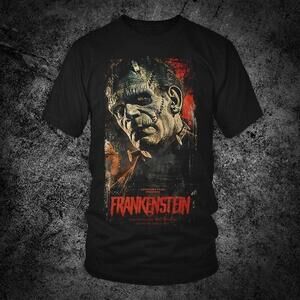 Frankenstein Trendy Unisex Modern Horror T Shirt